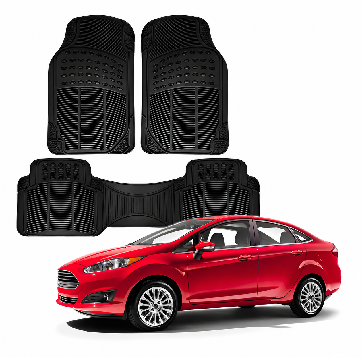 3 Tapetes Ford Fiesta 2011 2012 2013 2014 2015 2016 2017 2018 2019 2020