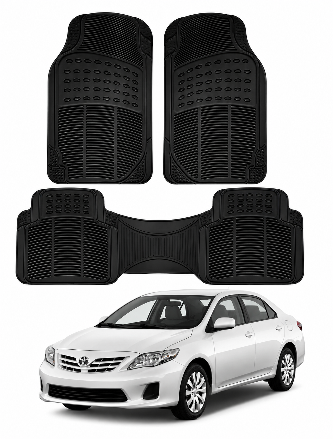3 Tapetes Para Corolla 2009 2010 2011 2012 2013 Uso Rudo