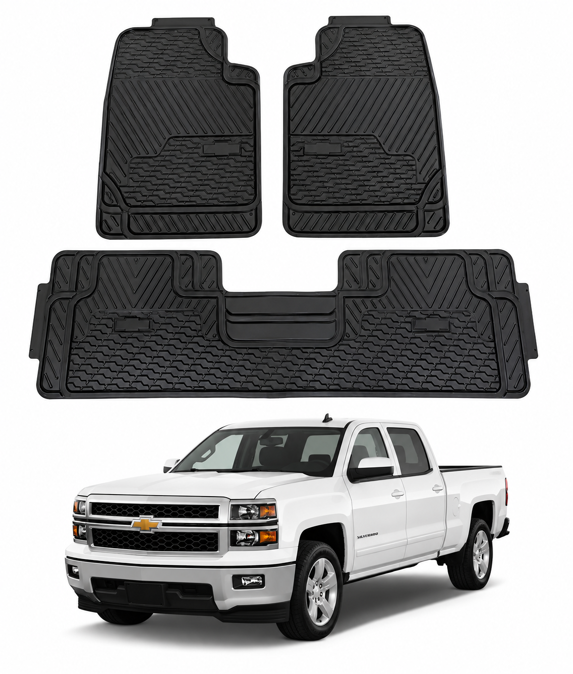 3 Tapetes Para Silverado 2011 2012 2013 2014 2015 2016 2017 2018