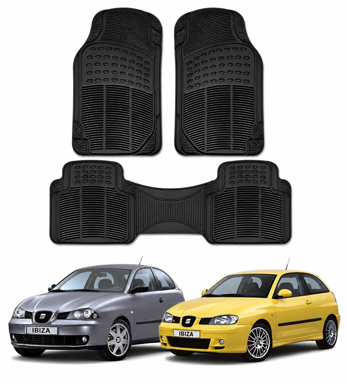 3 Tapetes Para Seat Ibiza O Cordoba 2000 2001 2002 2003 2004 2005 2006 2007 2008 2009