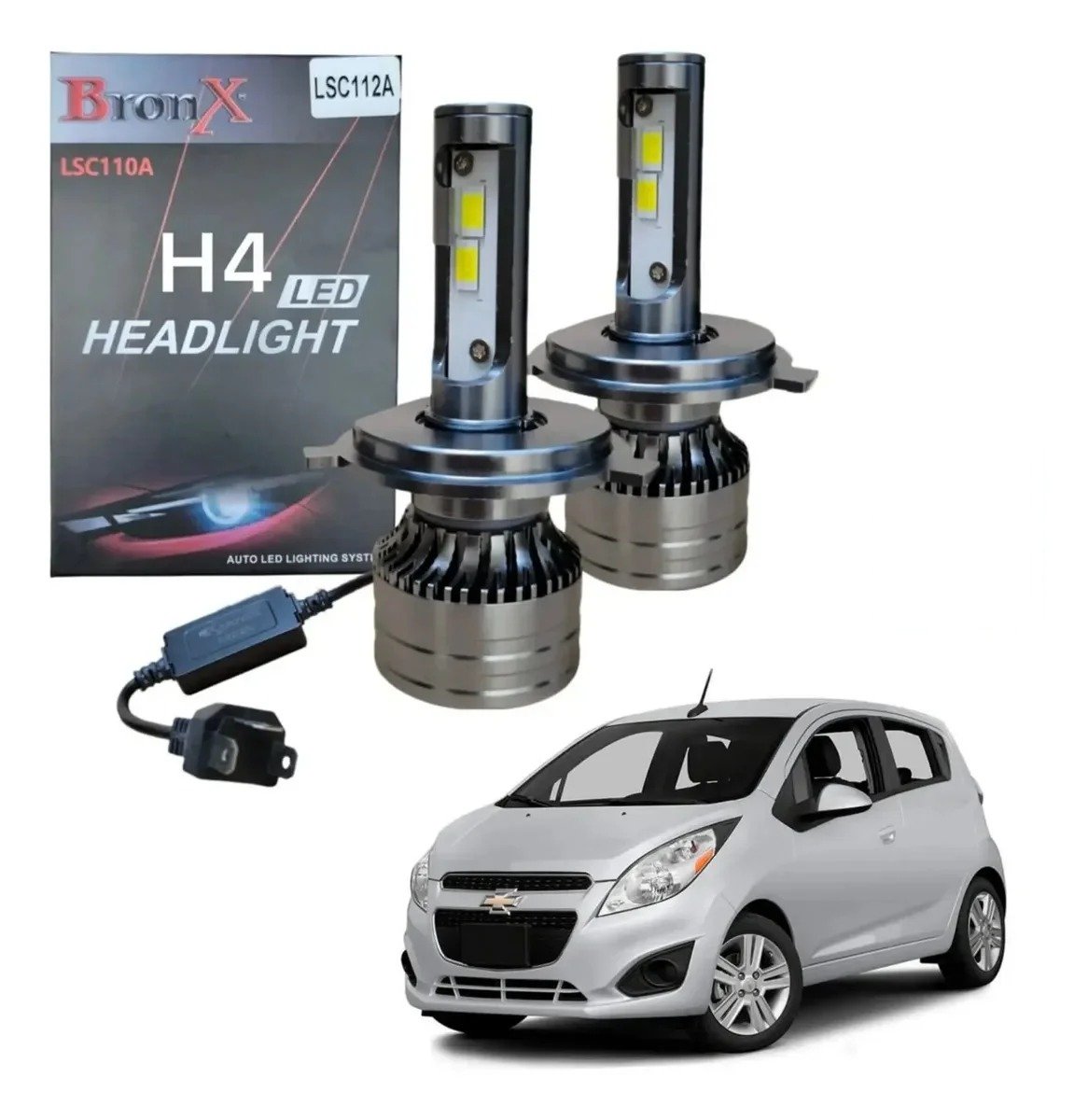 Focos Led Spark H4 Alta Baja 2011 2012 2013 2014 2015 2016 2017