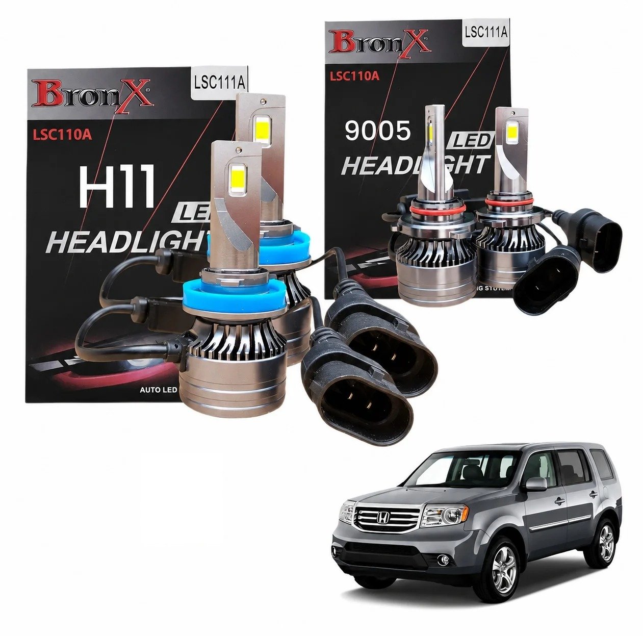 Luz Led H11-9005 Para Pilot 2009 2010 2011 2012 2013 2014 2015