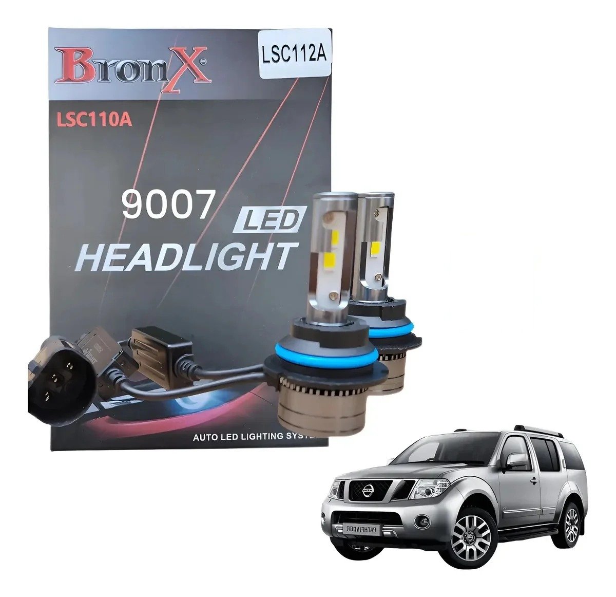 Focos Led 9007 Para Pathfinder 2005 2006 2007 2008 2009 2010 2011 2012
