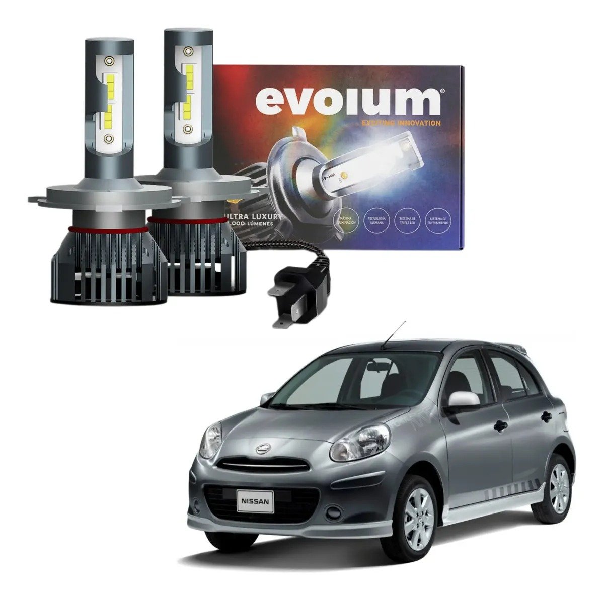 Focos Luz Led March H4 14000lm Alta Baja 2011 2013 2014 2015