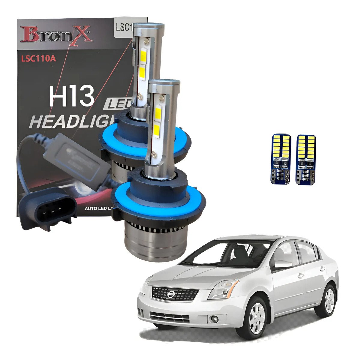 Focos Led H13 Sentra 2008 2009 2010 2011 2012 Alta Y Baja