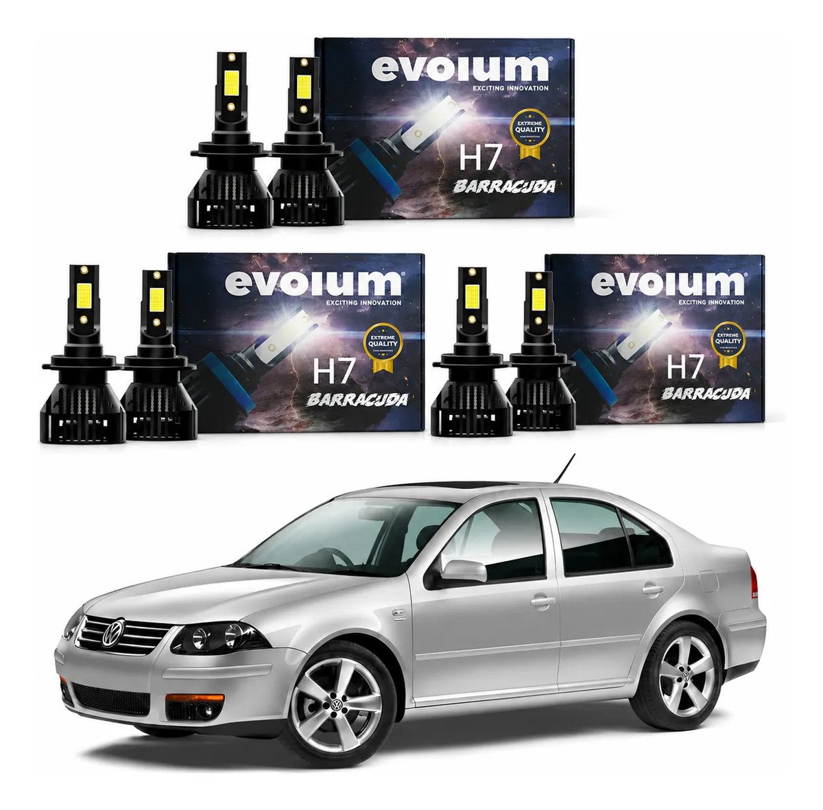 Kit De Leds Alta, Baja Y Niebla Jetta Clasico 2008 - 2015