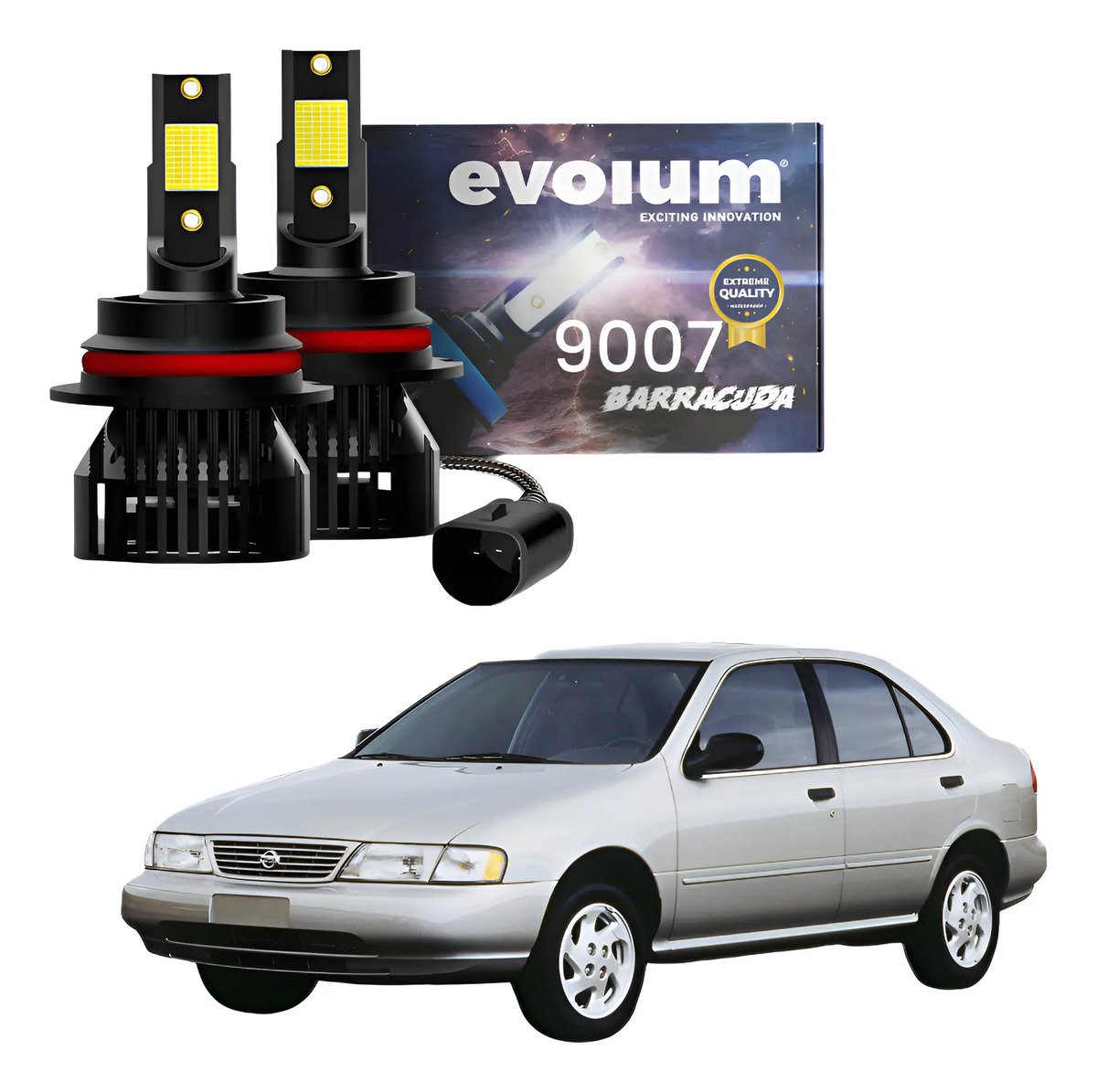 Focos Led 9007 Sentra Alta Baja 2000 2001 2002 2003 11000ml