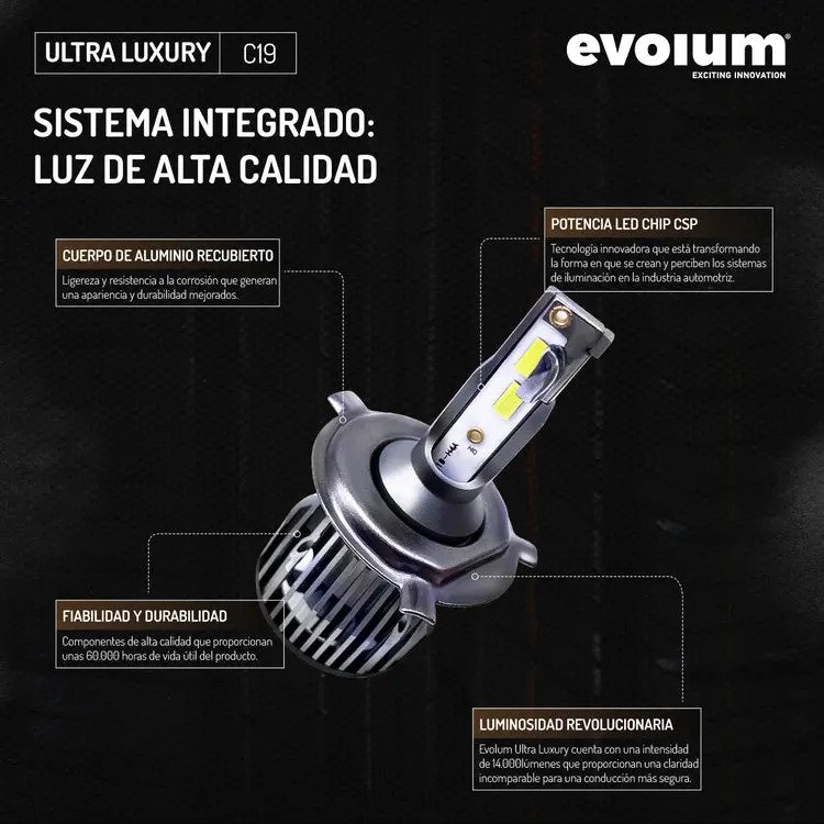 Focos Luz Led H7 Vento Jetta Clasico Jetta Mk6 A6 22000lm - Imagen 5