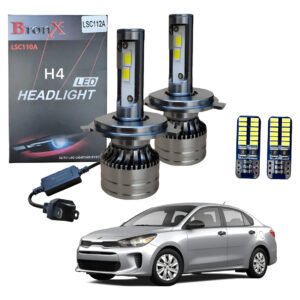 Focos Led Kia Rio H4 Sin Lupa 2018 2019 2020 2021 2022 2023
