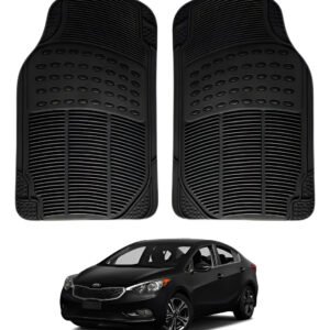 2 Tapetes Para Kia Forte 2015 2016 2017 2018 Uso Rudo Negro