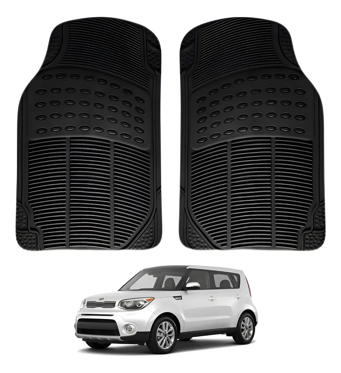 2 Tapetes Para Kia Soul 2015 2016 2017 2018 2019 Uso Rudo