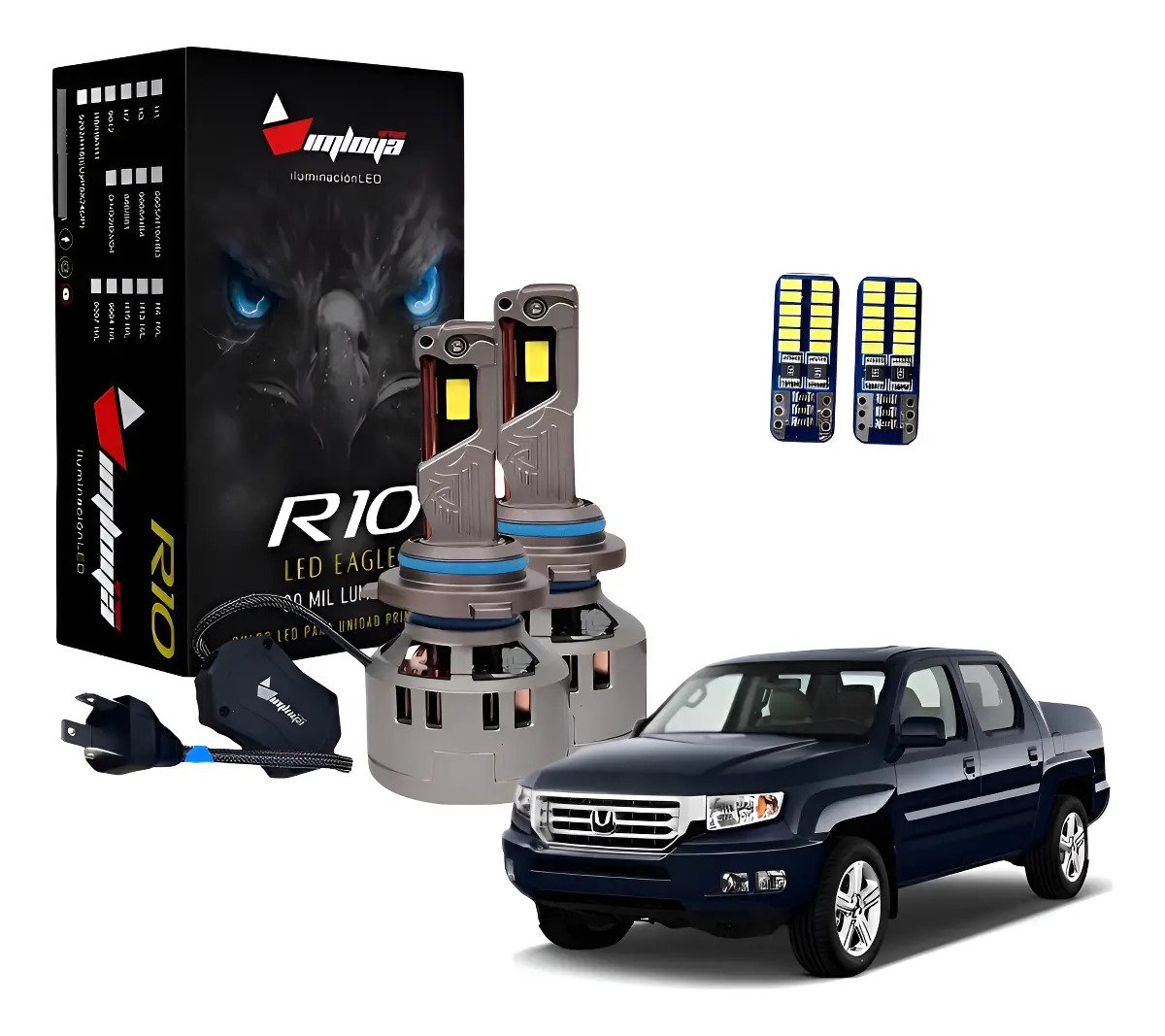 Focos Luz Led Ridgeline H4 2006 2007 2008 A 2014 30000lm