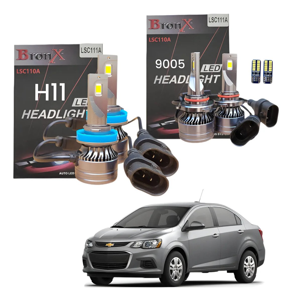 Focos Led H11 Y 9005 Sonic 2017 2018 2019 2020 Alta Y Baja