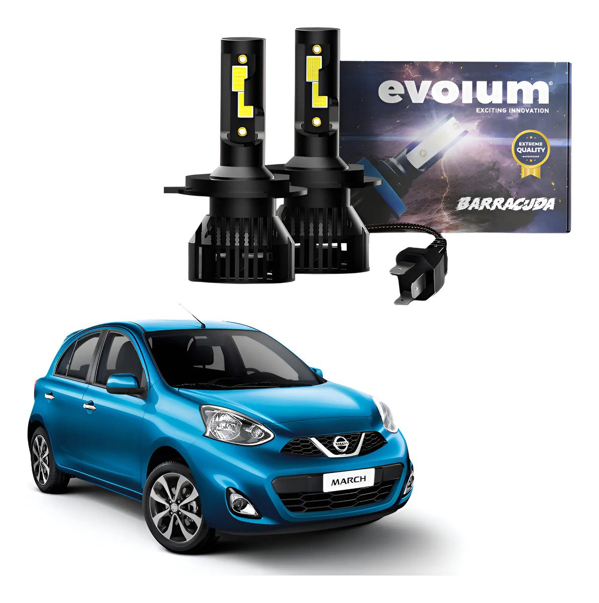 Focos Led March H4 Alta Baja 11000lm 2011 A 2018 2019 2020