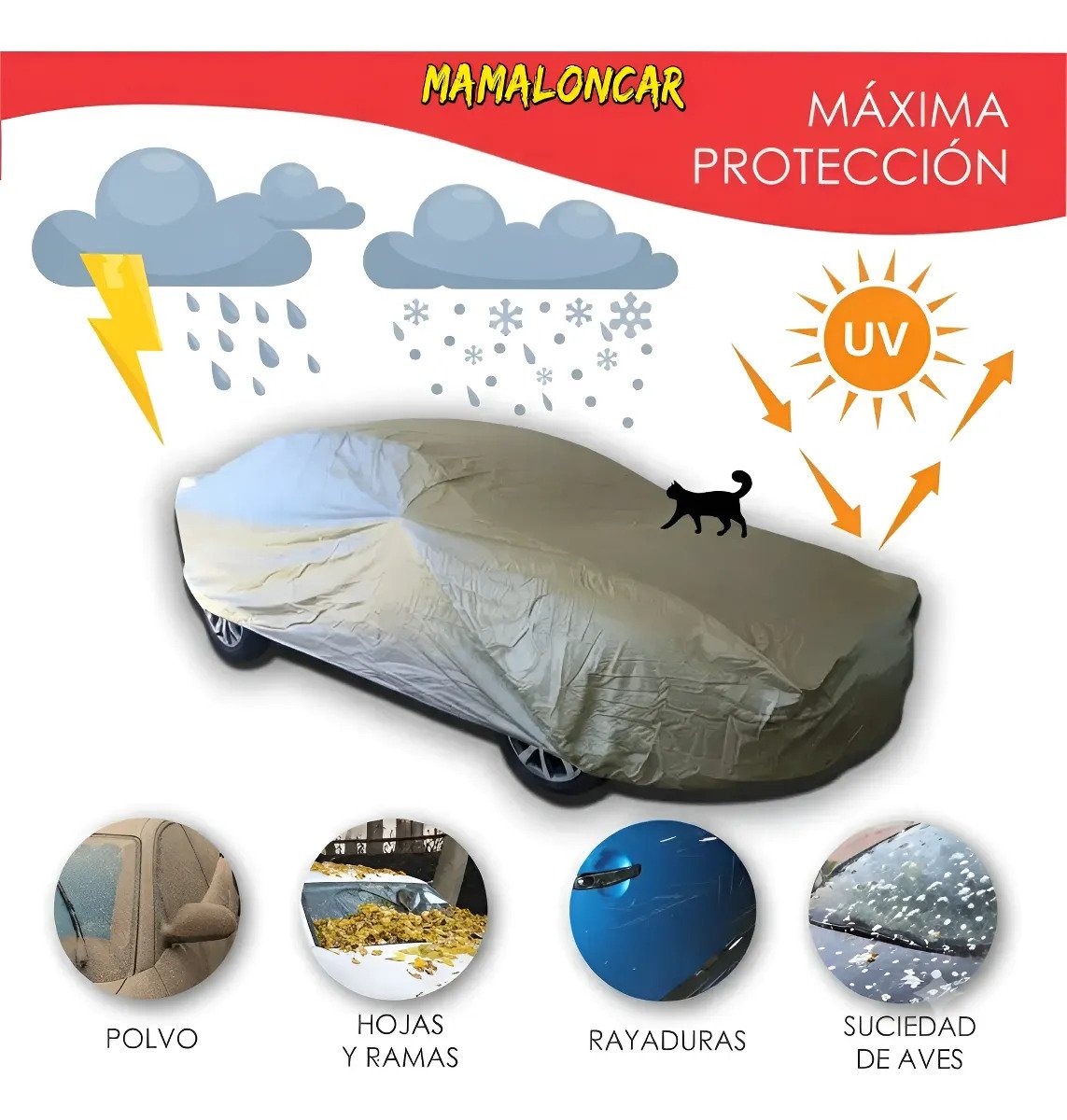 Funda Cubre Carro Ford Mustang 2005 2006 2007 2008 2009